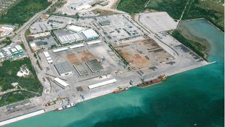 Aerial view of Port Area